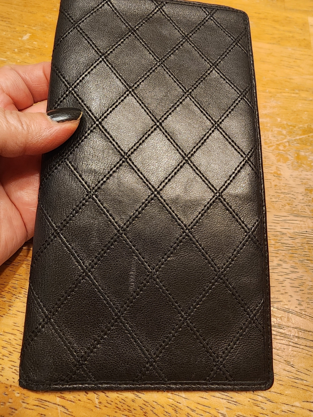 classic Chanel Lambskin Diamond Stitch Long Wallet,